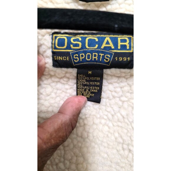 Oscar Sport Men's Flannel Sherpa-Lined Plaid Shirt Jacket Button Closure Size M - Picture 8 of 8